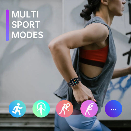 Smart Watch(Answer/Make Call), 1.83" Smartwatch for Men Women IP68 Waterproof, 100+ Sport Modes, Fitness Activity Tracker-1